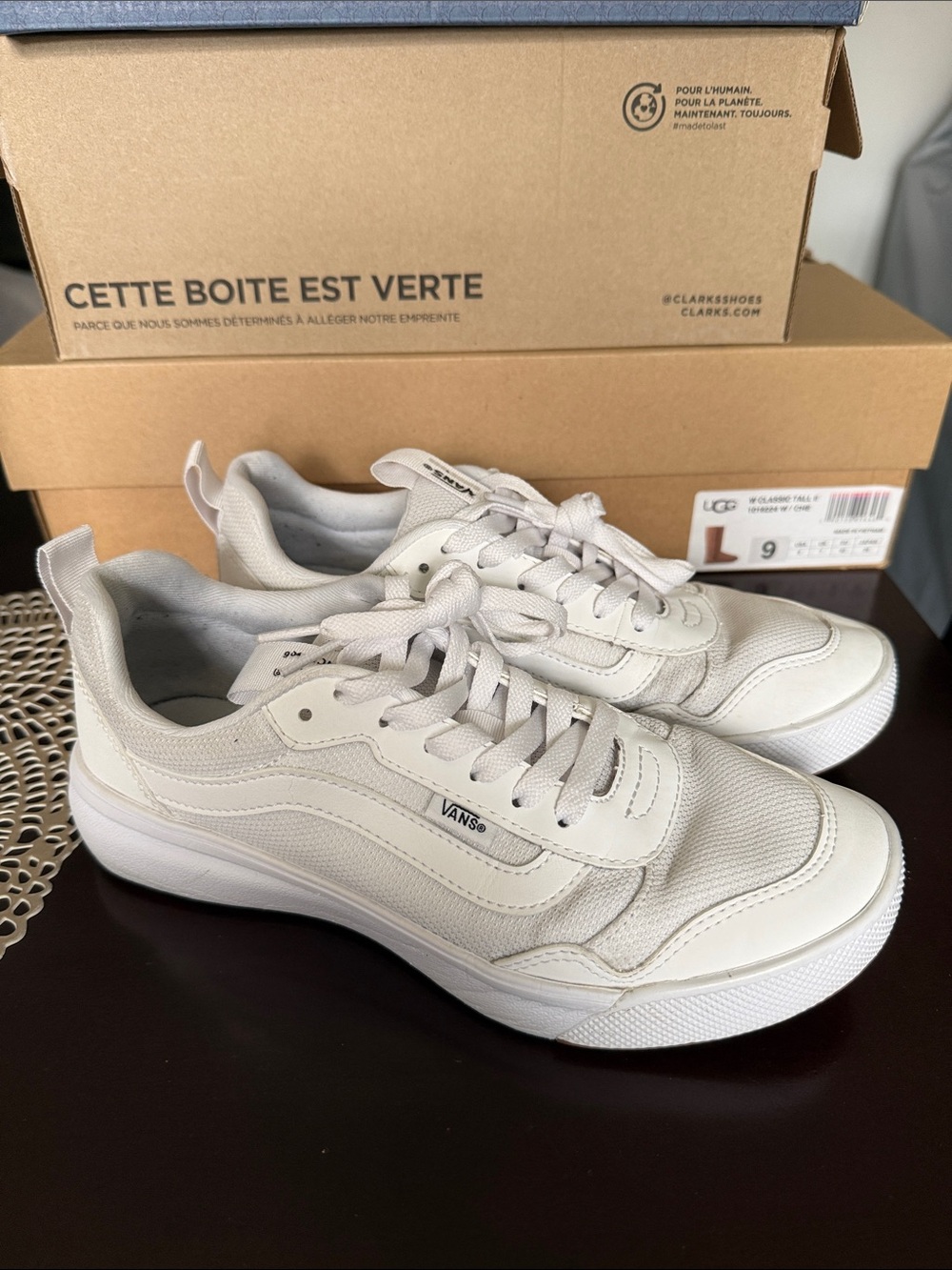 Vans Women’s White Low-Top Skate Sneakers